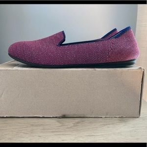 Mulberry glitter kids loafers size 4 rothys